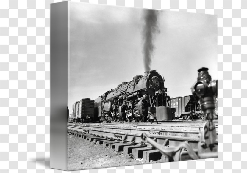 Train Railroad Car Locomotive Rail Transport Gallery Wrap - White Transparent PNG