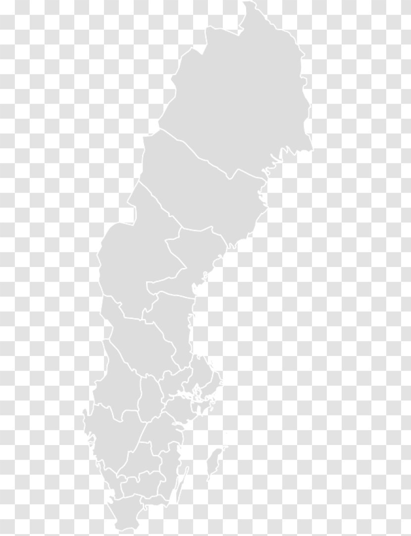 Sweden Blank Map 1929–30 Allsvenskan 1927–28 - Silhouette Transparent PNG