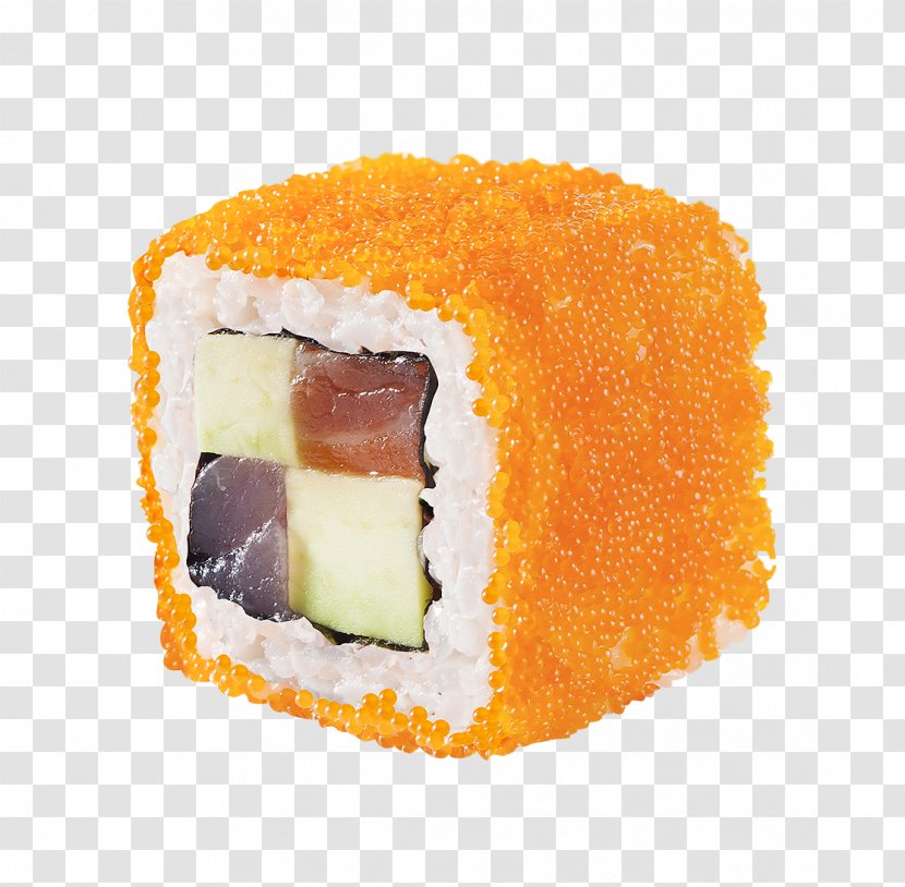 California Roll Sushi Makizushi Caviar Smoked Salmon - Asian Food - Wok Transparent PNG