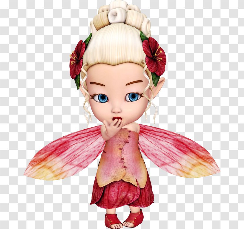 Fairy Brown Hair Doll Transparent PNG