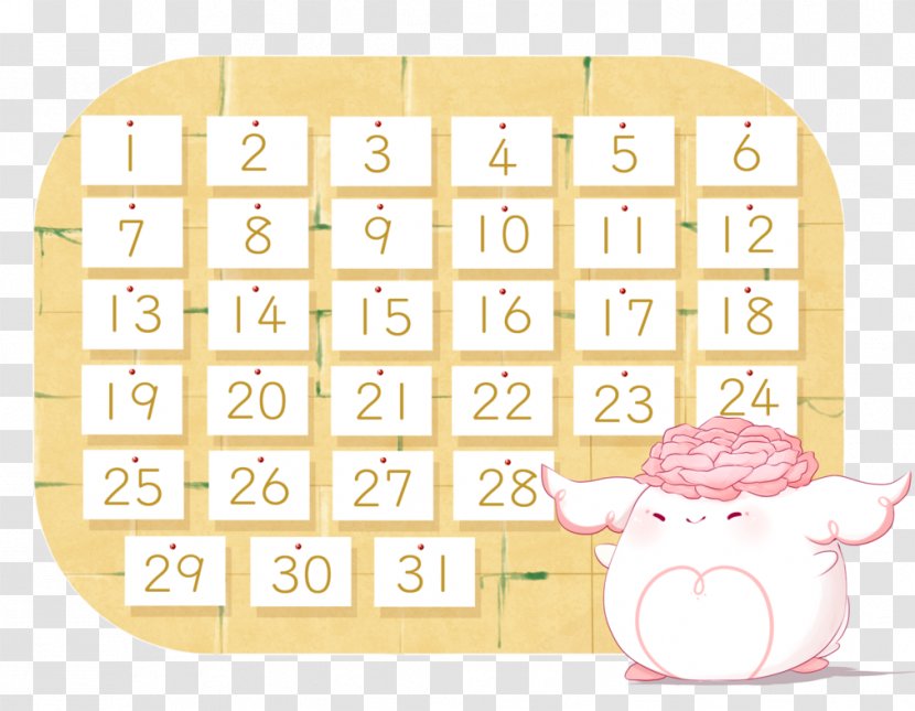 Material Line Animal Font - Text - Advent Calendar Transparent PNG