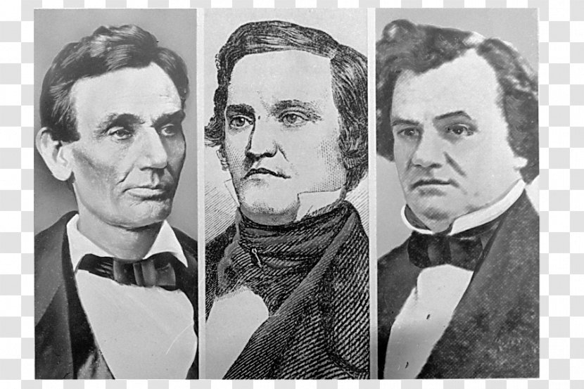 Abraham Lincoln David Zarefsky The Lincoln–Douglas Debates United States Presidential Election, 1860 - Black And White - Jefferson Davis Transparent PNG