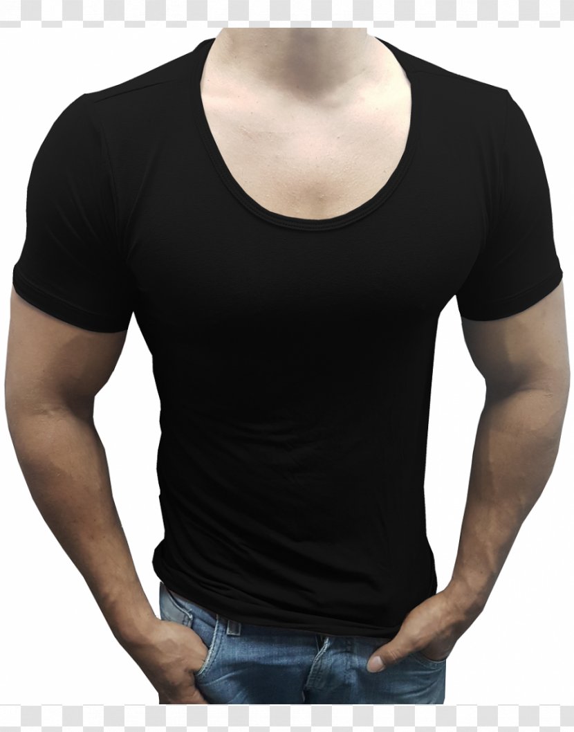 T-shirt Sleeve Collar Blouse - Black Transparent PNG