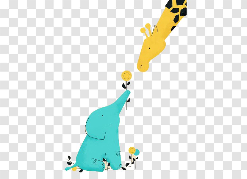 IPhone X Art Poster Painting Illustration - Iphone - Cartoon Giraffe Transparent PNG