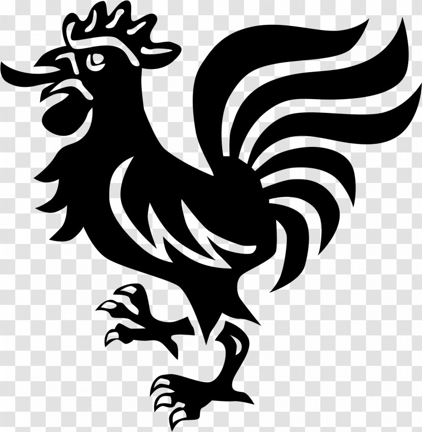 Chicken Logo - Eightball - Blackandwhite Stencil Transparent PNG