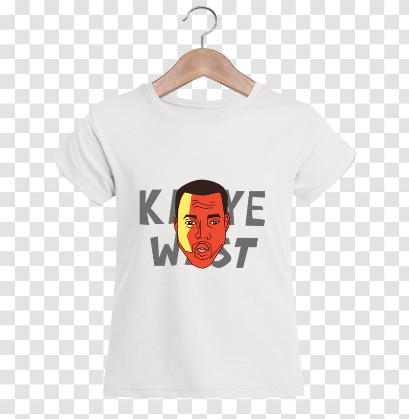 T-shirt Hoodie Sleeve Collar - White - Kanye West Transparent PNG
