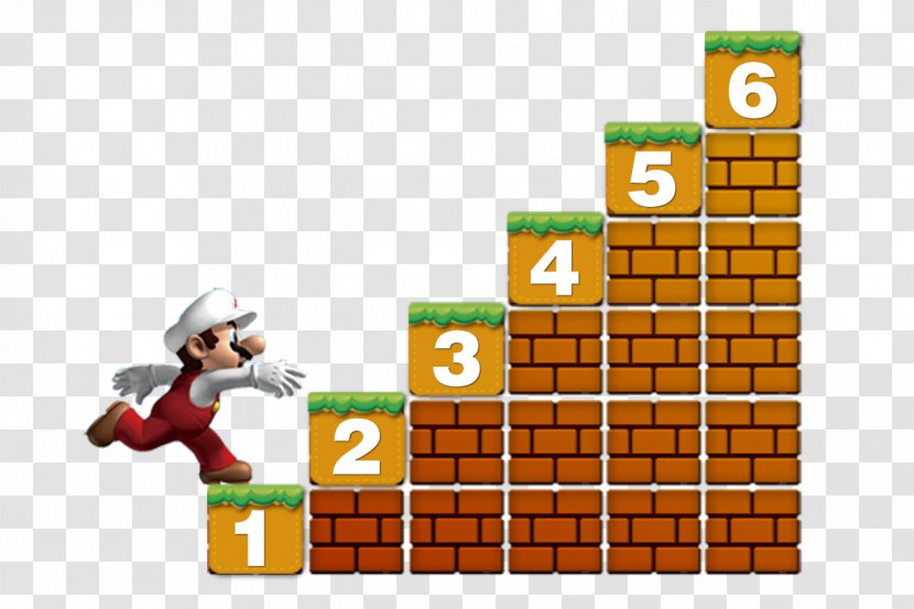 Stairs Stair Climbing Icon - Mario Series - Running Mary Transparent PNG