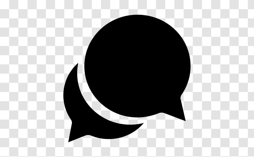 Online Chat - Blog - Black And White Transparent PNG