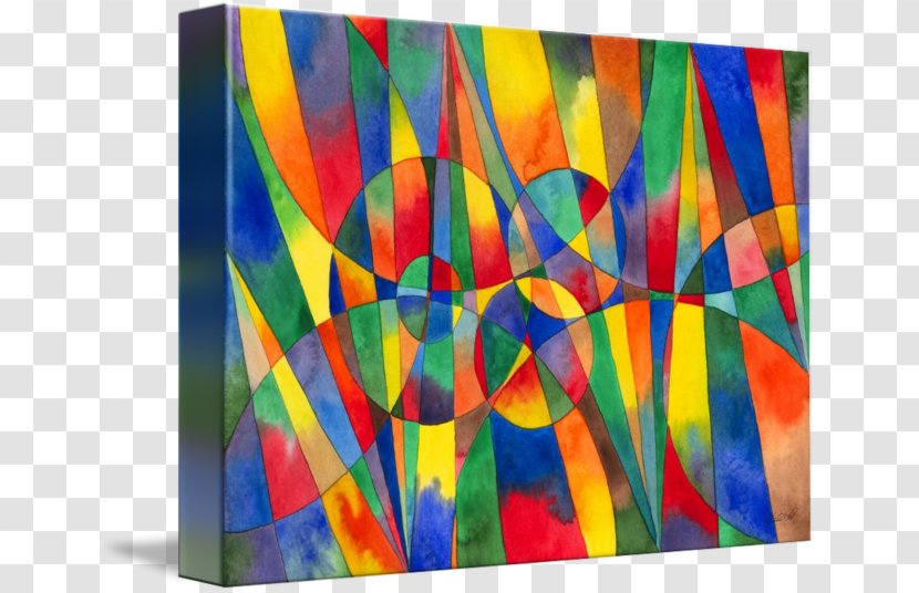 Acrylic Paint Modern Art Douchegordijn Color - Symmetry - Shard Transparent PNG