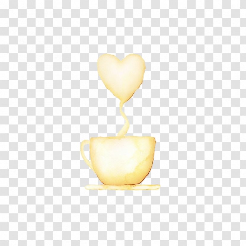 Yellow Heart Beige Transparent PNG