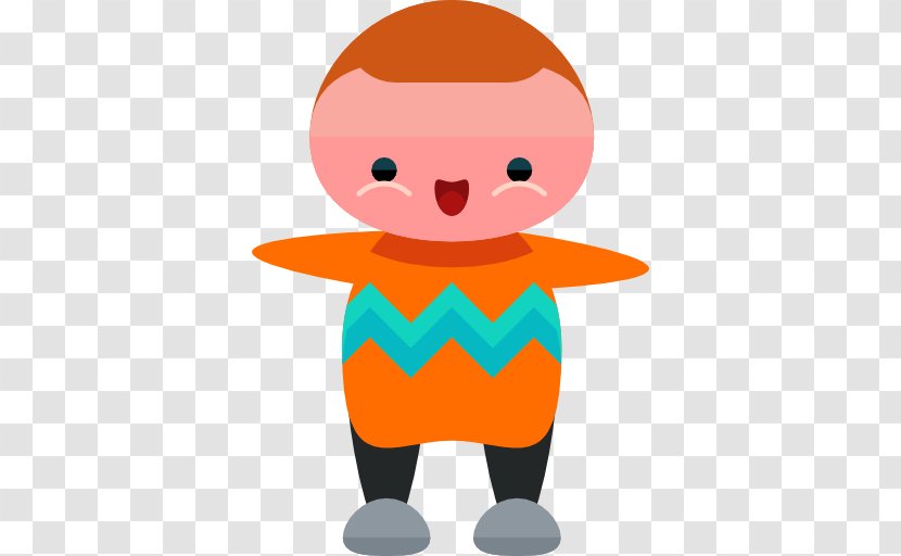 Child Icon - Orange Transparent PNG