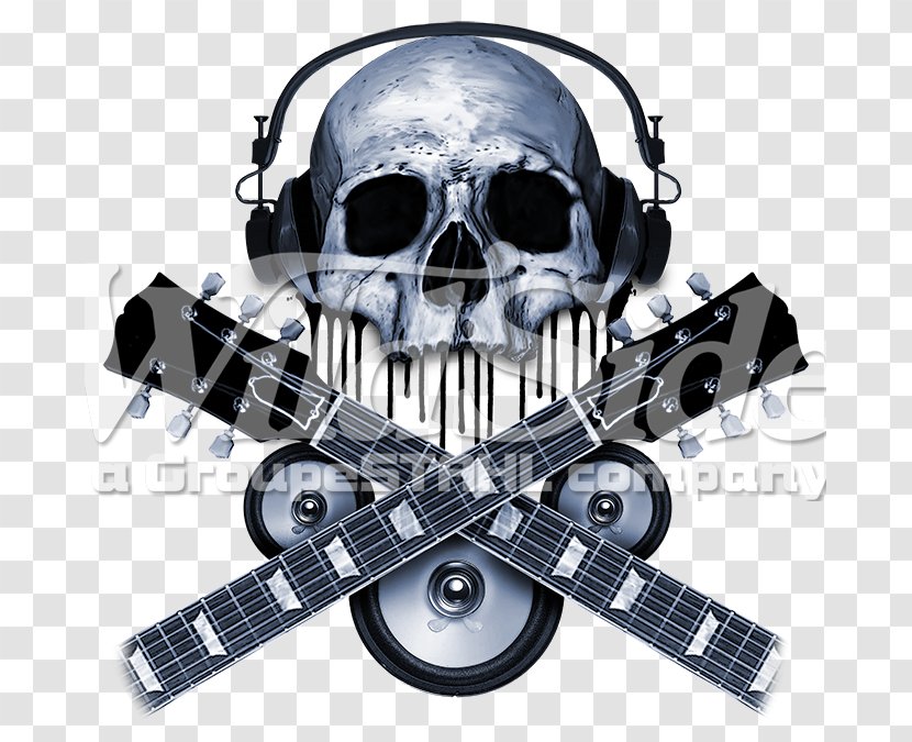 Skull Calavera Microphone Bone Neck - Heart Transparent PNG