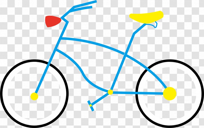 Fixed-gear Bicycle Motorcycle Basket Clip Art - Tricycle - Blue Black Simple Hand-painted Cartoon Bike Material Transparent PNG