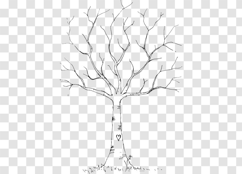 Fingerprint Tree Guestbook Gift - Drawing Transparent PNG