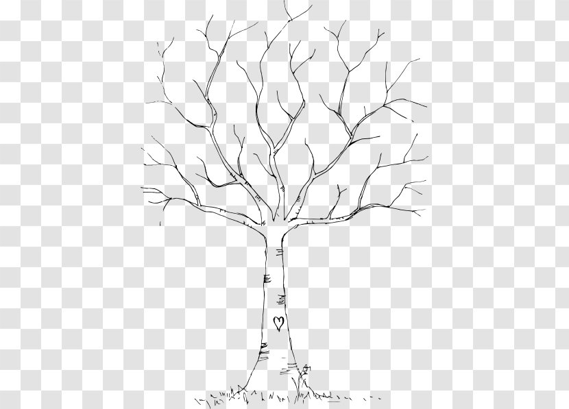 Fingerprint Tree Guestbook Gift - Drawing Transparent PNG