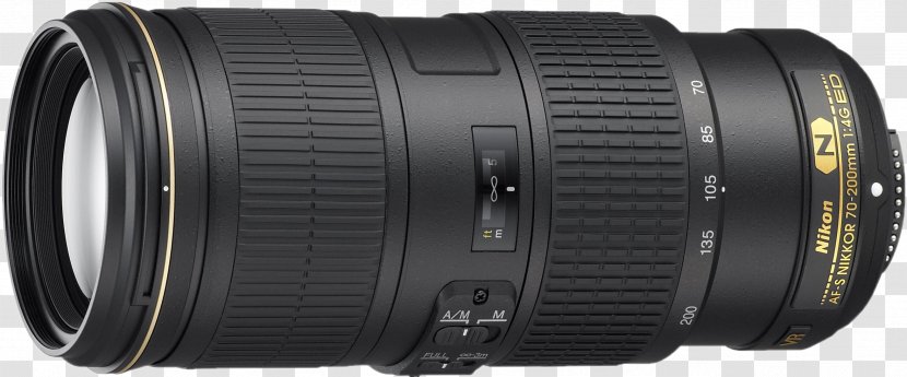Nikon Zoom-Nikkor Telephoto 70-200mm F/4.0 AF-S DX Nikkor 35mm F/1.8G 70 - Zoomnikkor 70200mm F40 - 200mm F/2.8 Camera LensCamera Lens Transparent PNG