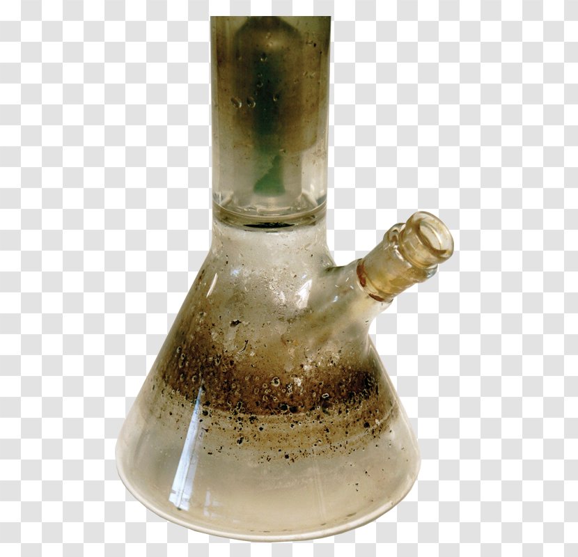 Glass Bottle Bong Smoking Pipe Cannabis - Tableware Transparent PNG