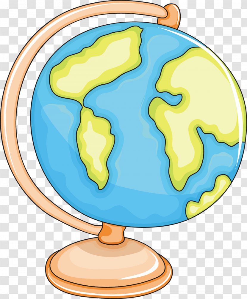 Globe Illustration - School - Vector Transparent PNG