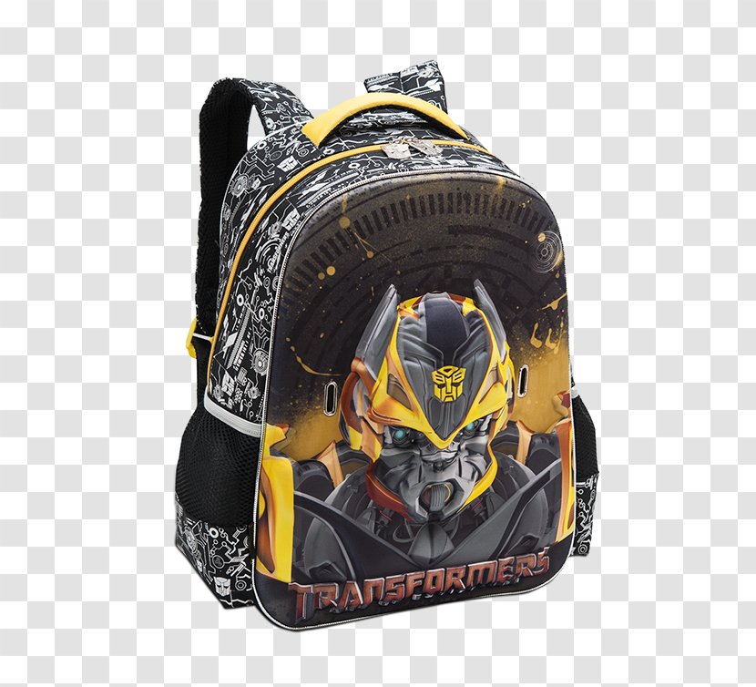 Optimus Prime Bumblebee Starscream Megatron Backpack - Yellow - Transformers: Age Of Extinction Transparent PNG