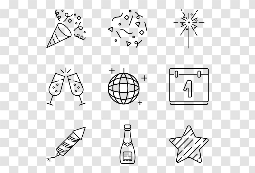 Computer Icons New Year's Eve Party - Cartoon - Day Vector Material Free Image Transparent PNG