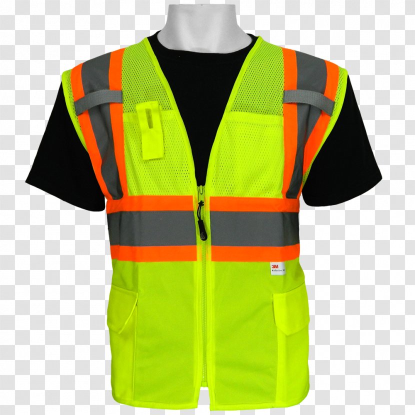 T-shirt Gilets High-visibility Clothing Waistcoat - Jacket Transparent PNG