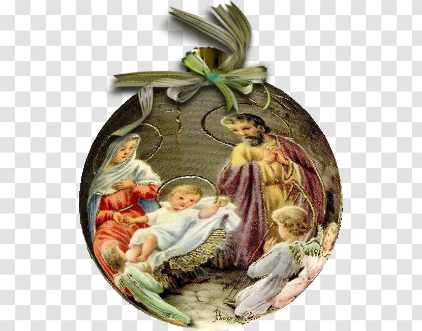 Christmas Day Nativity Necklace Scene Ornament - Jesus Transparent PNG