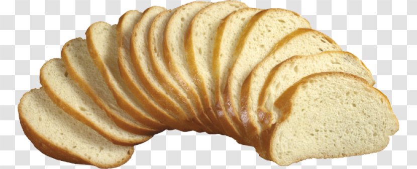 White Bread Zwieback Bakery Sliced Transparent PNG