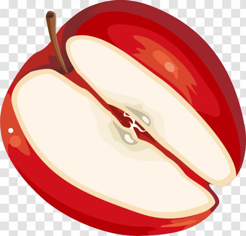 Apple Auglis Red - Gratis - Hand Painted Transparent PNG