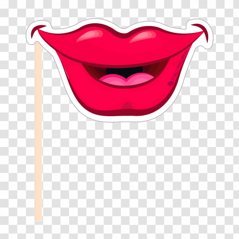 Lip Photocall Clip Art - Tooth - Photobooth Transparent PNG