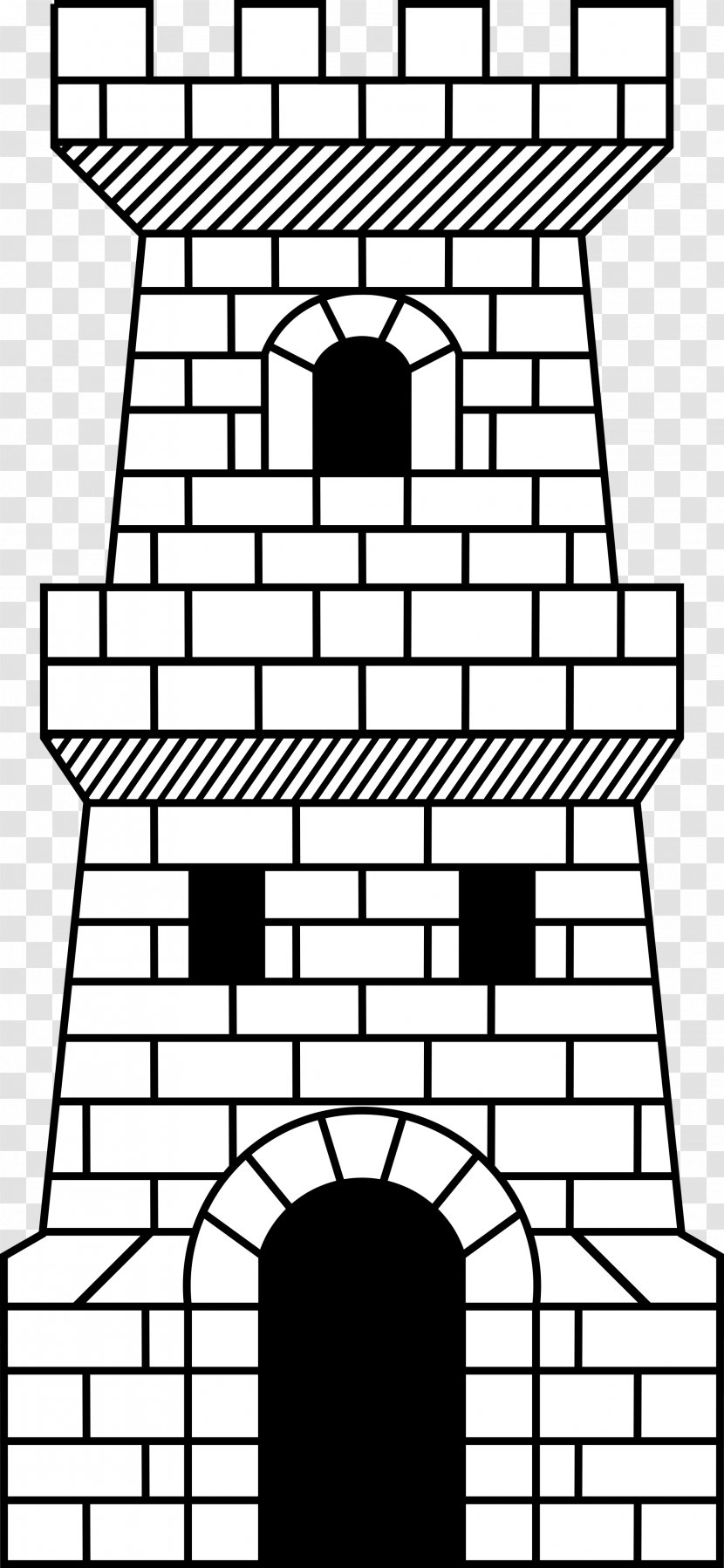 Fortified Tower Castle Clip Art - Text Transparent PNG
