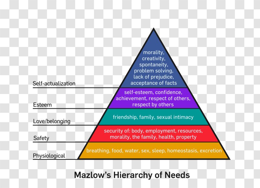 Maslow's Hierarchy Of Needs Motivation Person - Abraham Maslow - John Transparent PNG