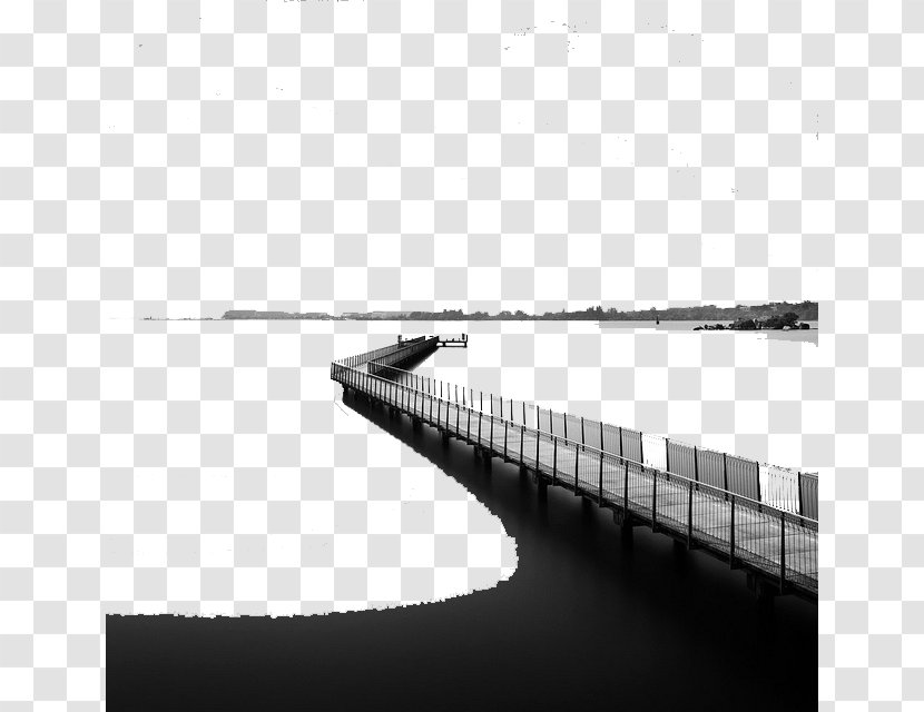 Black And White - Color - Extended Bridge Transparent PNG