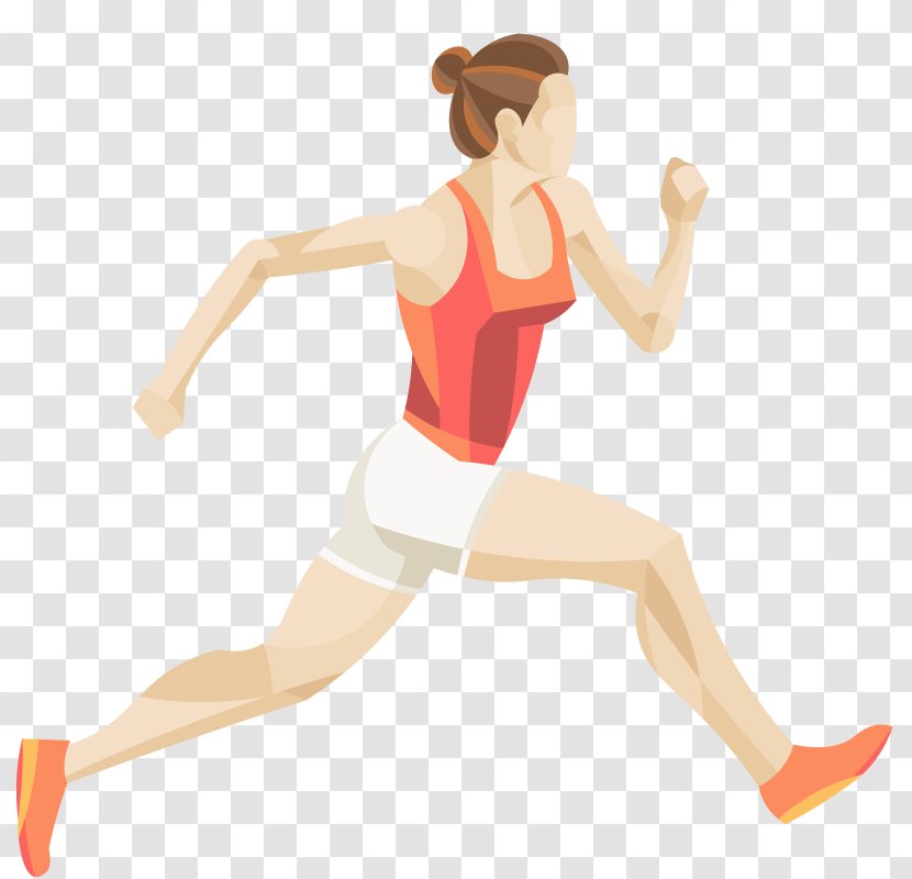 Physical Fitness Running Woman - Tree Transparent PNG