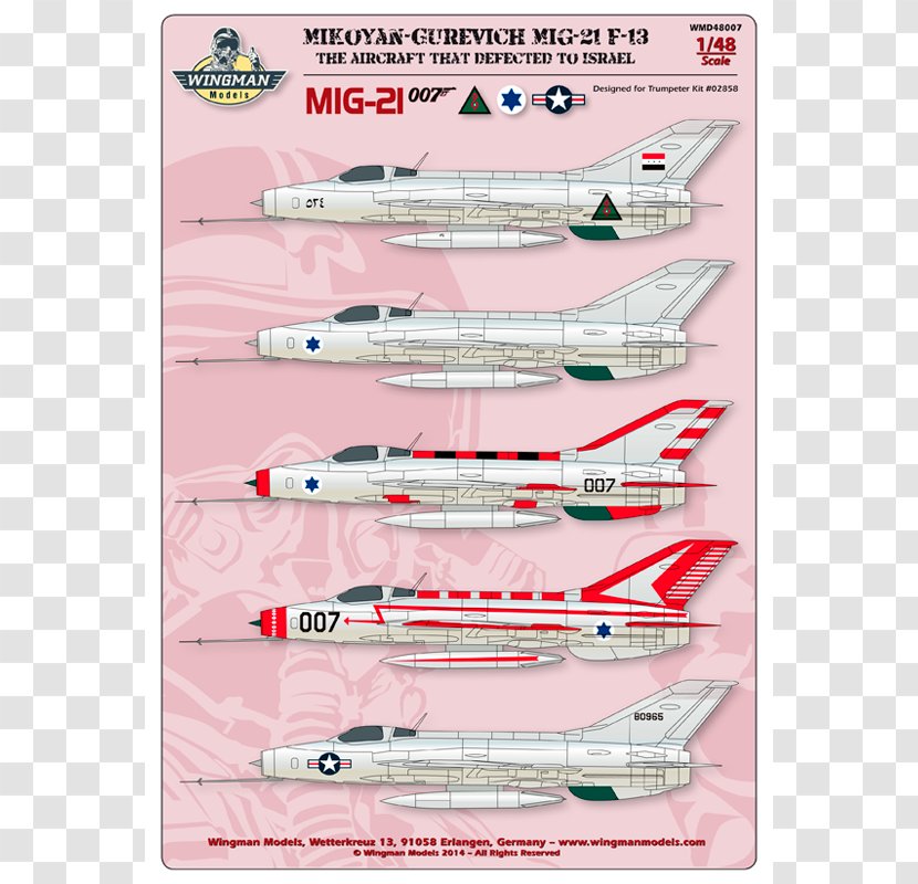 Airplane Mikoyan-Gurevich MiG-21 Aircraft Fishing Baits & Lures Junkers F.13 - Mikoyangurevich Mig21 Transparent PNG