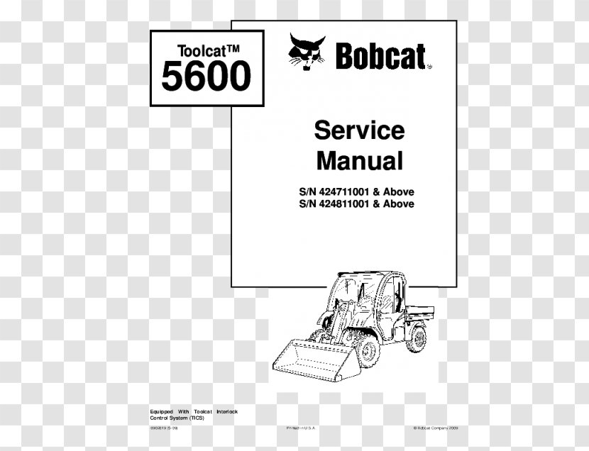 Document Product Manuals Owner's Manual Design - Machine - Bobcat Transparent PNG