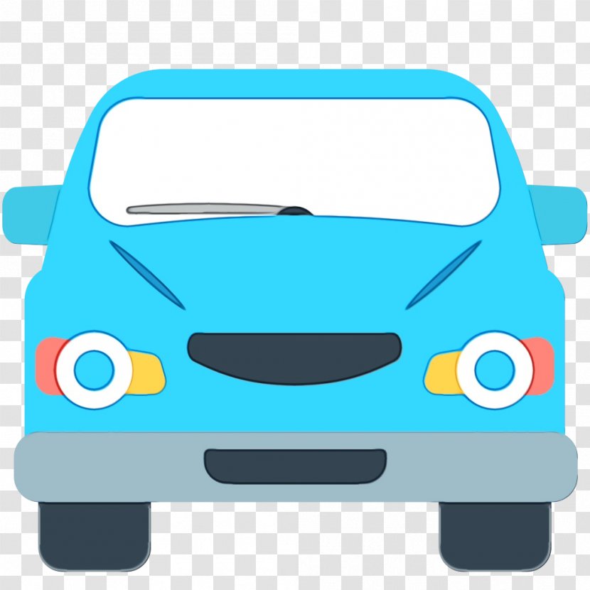 Cartoon Car - Turquoise - City Electric Vehicle Transparent PNG