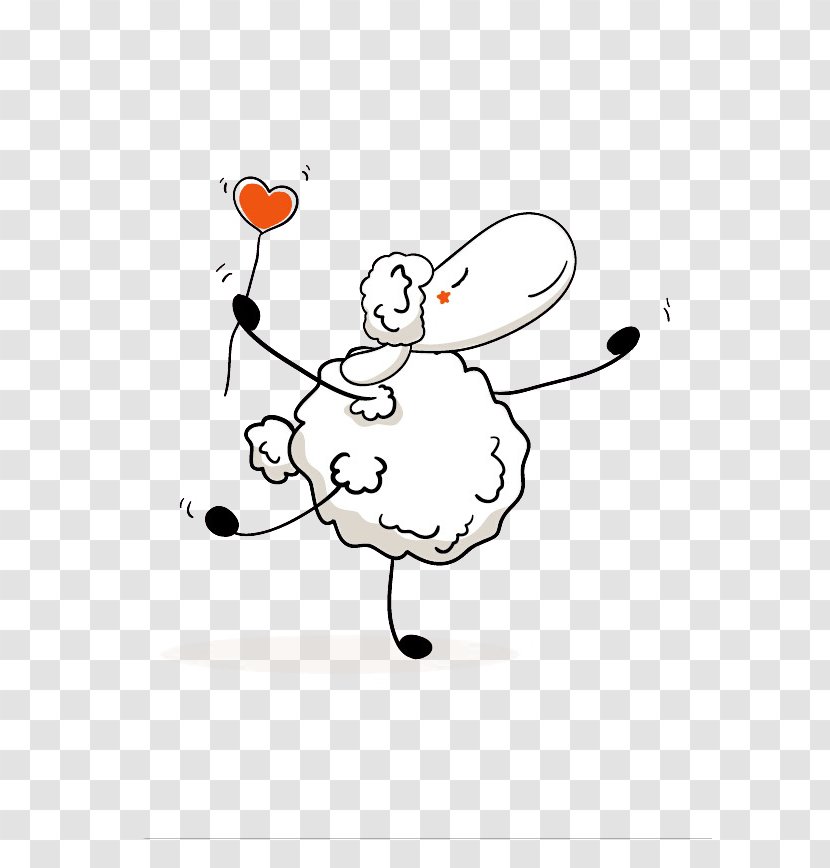 Sheep Cartoon Chinese Zodiac - Flower - Goat Dance Diagram Transparent PNG