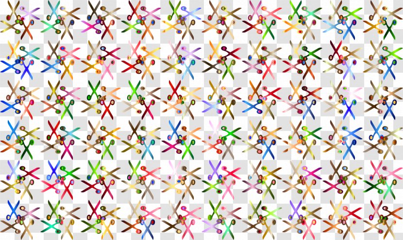 Scissors Desktop Wallpaper Clip Art - Drawing - Pattern Background Transparent PNG