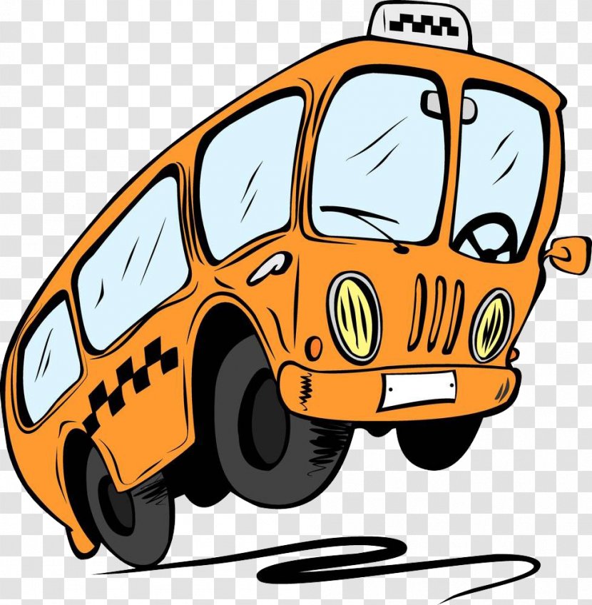 School Bus Cartoon Clip Art - Flew The Transparent PNG