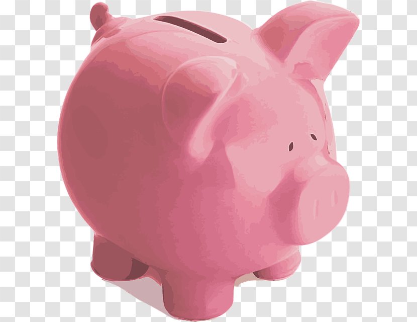 Piggy Bank Saving Money Coin - Pink Transparent PNG