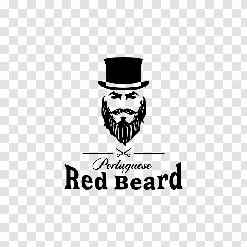 Logo Brand Moustache Font - Text - Red Beard Transparent PNG