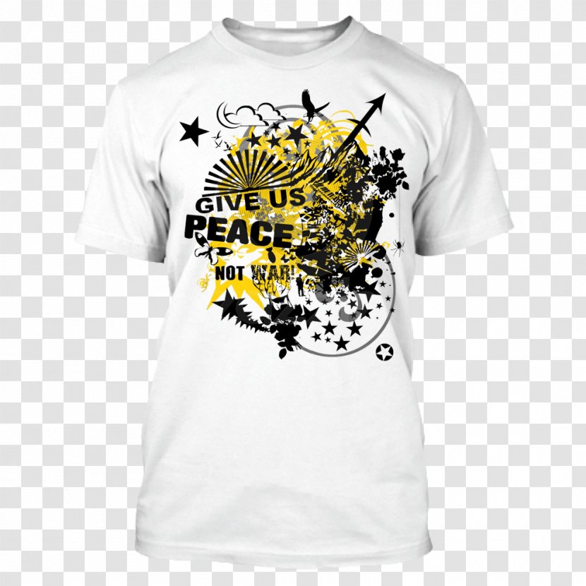 Printed T-shirt Graphic Design - Active Shirt - Not War Transparent PNG