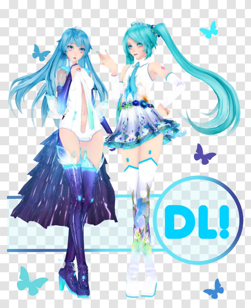 Hatsune Miku MikuMikuDance Editing Vocaloid DeviantArt - Silhouette Transparent PNG