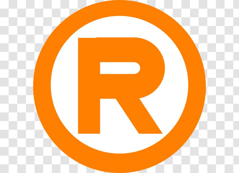 Registered Trademark Symbol Classification Clip Art - Area - Register Button Transparent PNG
