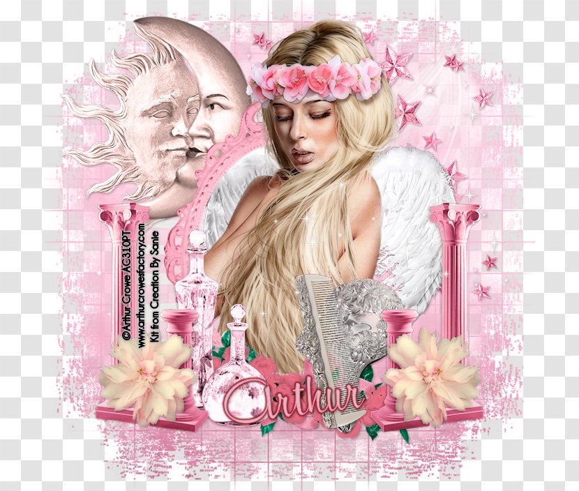 Human Hair Color Poster Pink M - Flower - Goddess Beauty Transparent PNG