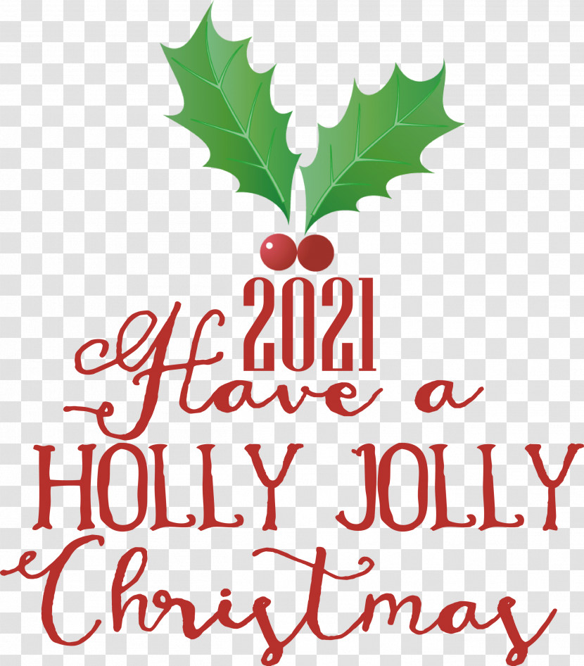 Holly Jolly Christmas Transparent PNG