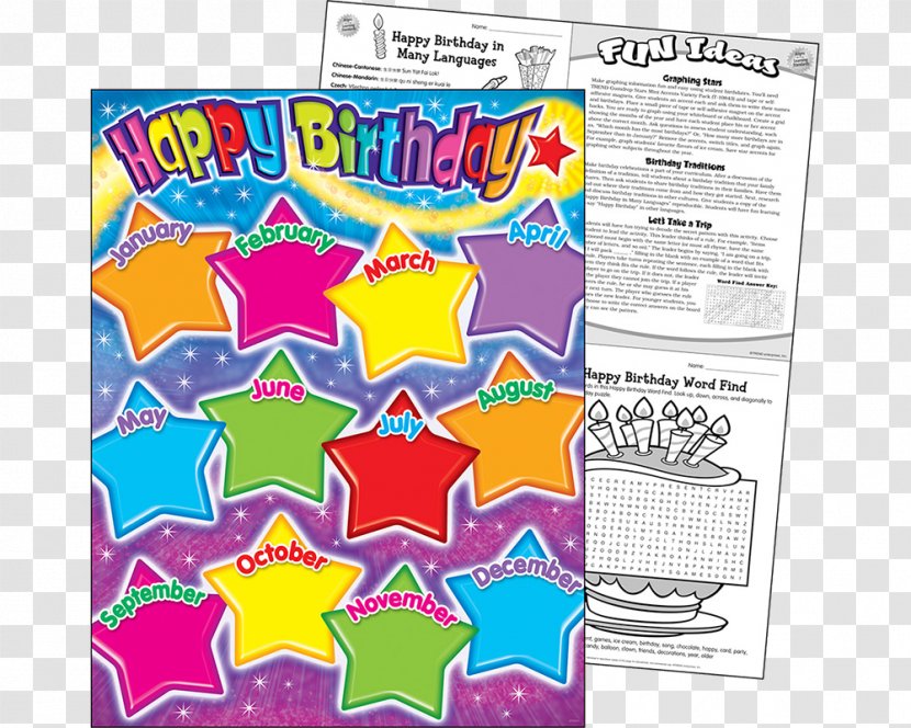 Birthday Chart Teacher Classroom Education Transparent PNG