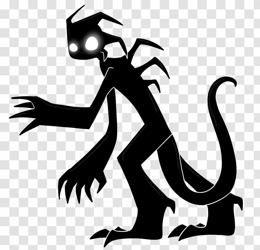 Drawing Monster Shadow Silhouette Clip Art - Tree Transparent PNG