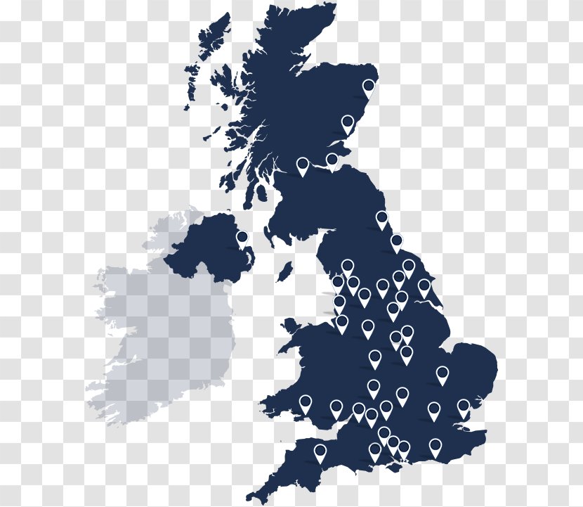 United Kingdom Map Royalty-free British Isles - Blank Transparent PNG