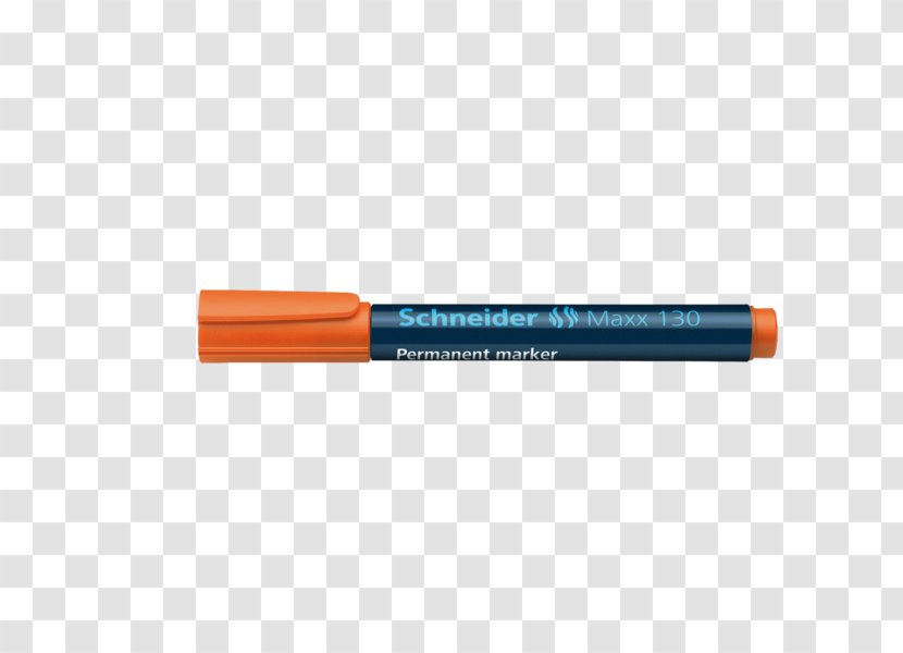 Orange Marker Pen Highlighter Ballpoint Permanent - Office Supplies Transparent PNG